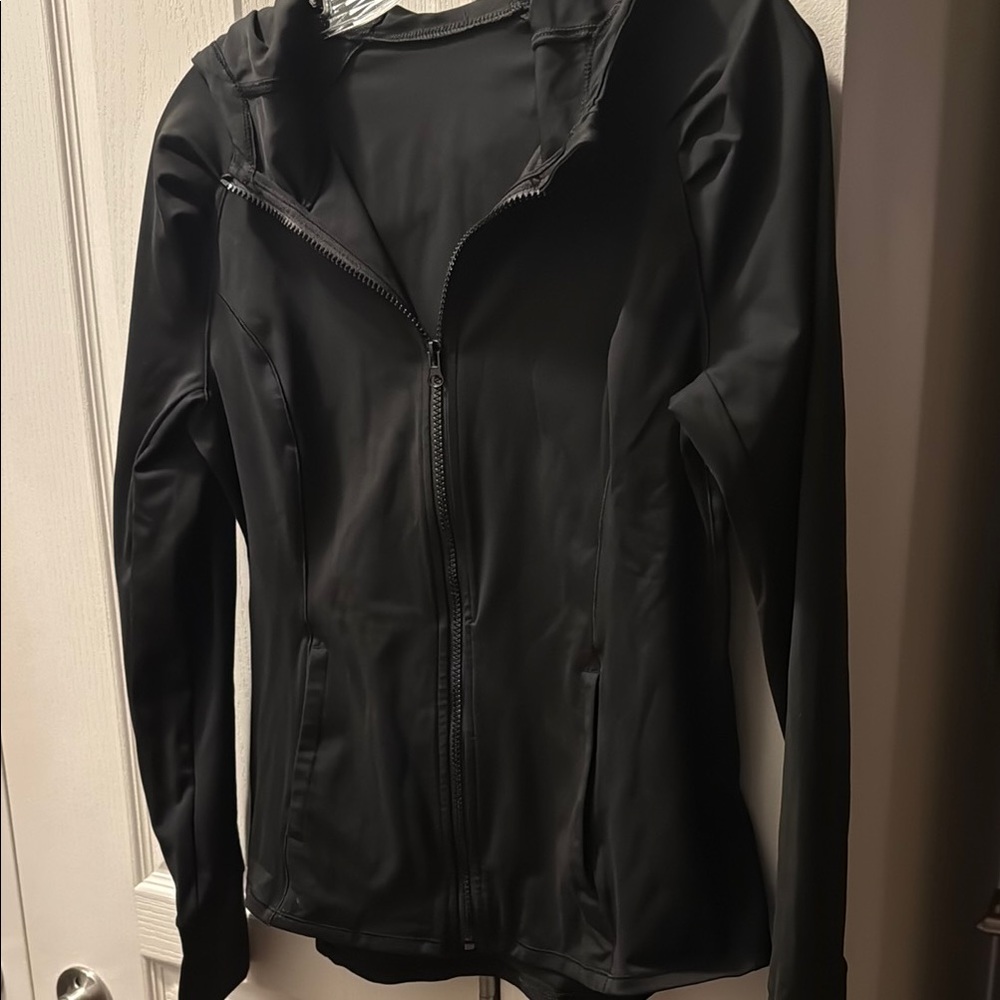 The Gym People Women's Hooded Black Jacket